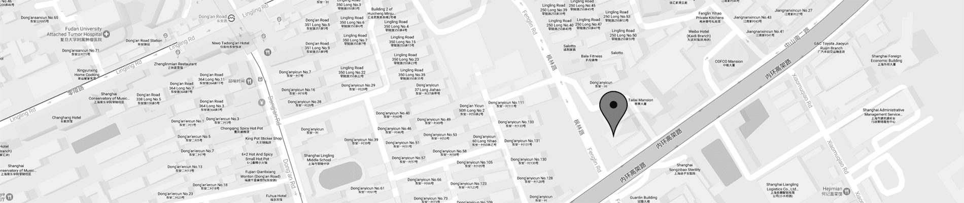 Google map of the studio location in Shanghai.